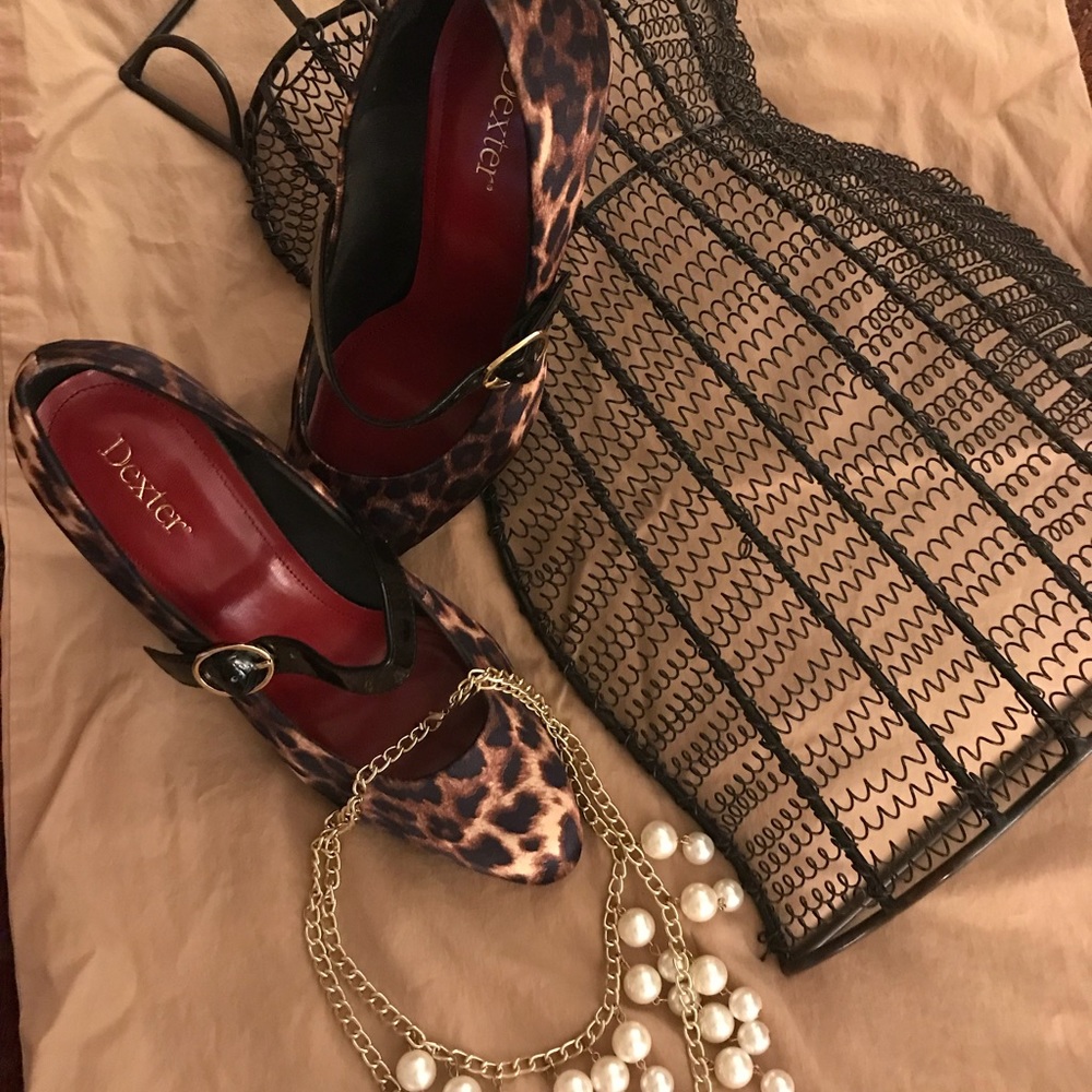 Leopard print heels